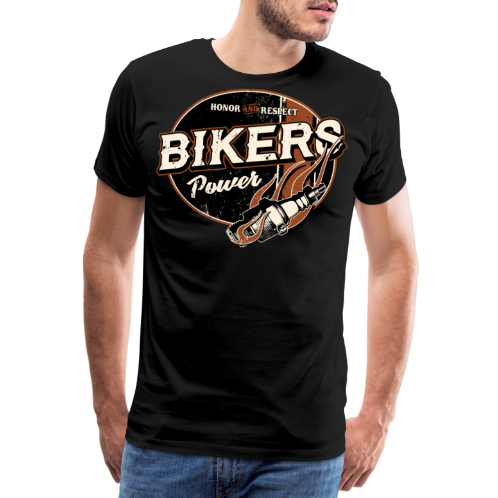 Bikers Power Motorrad Biker Premium T-Shirt Herren - Schwarz