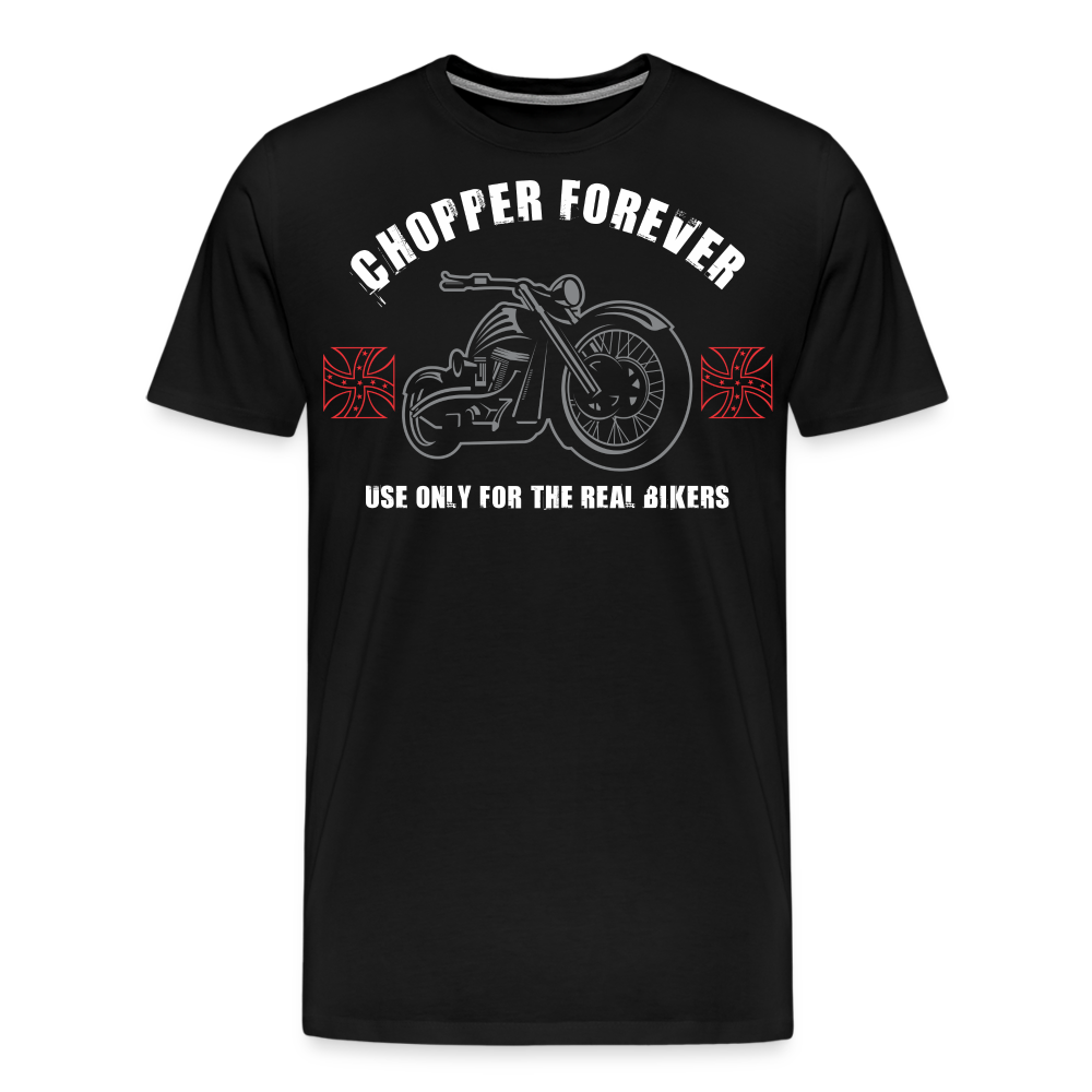 Chopper Forever Motorrad Biker Premium T-Shirt Herren - Schwarz