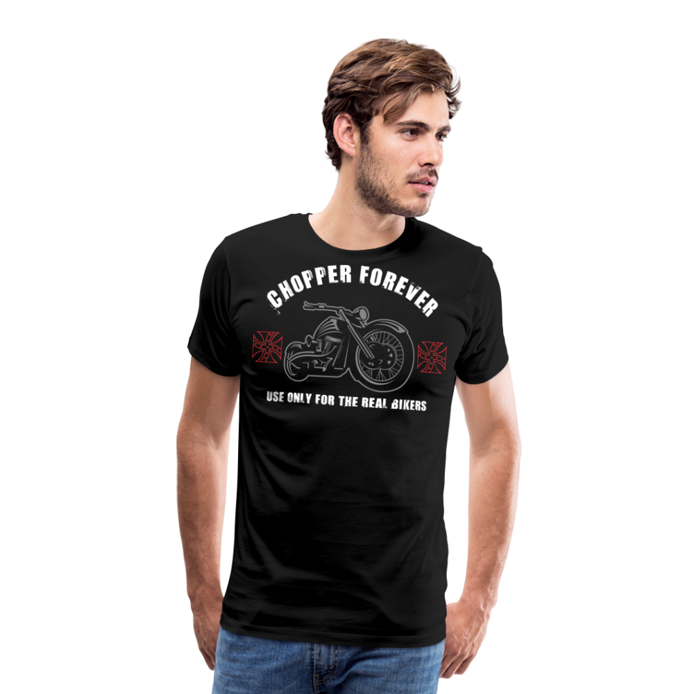 Chopper Forever Motorrad Biker Premium T-Shirt Herren - Schwarz