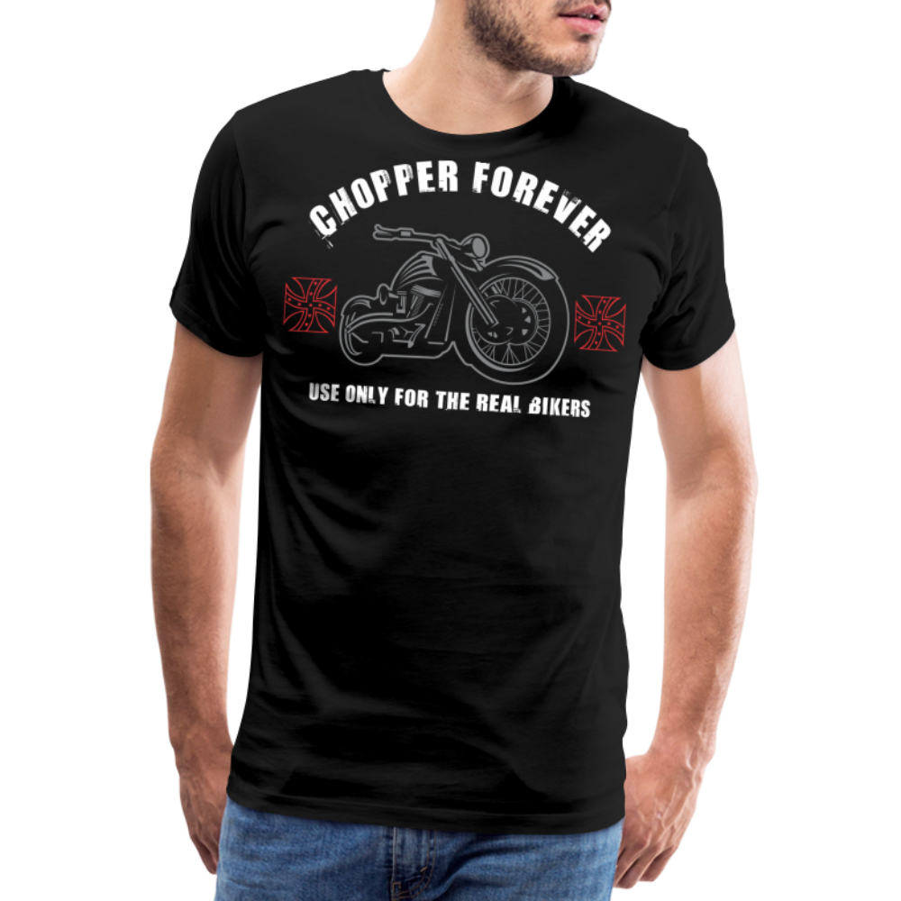 Chopper Forever Motorrad Biker Premium T-Shirt Herren - Schwarz