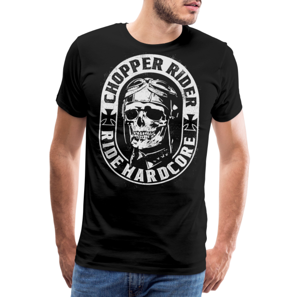 Chopper Rider Motorrad Biker Premium T-Shirt Herren - Schwarz