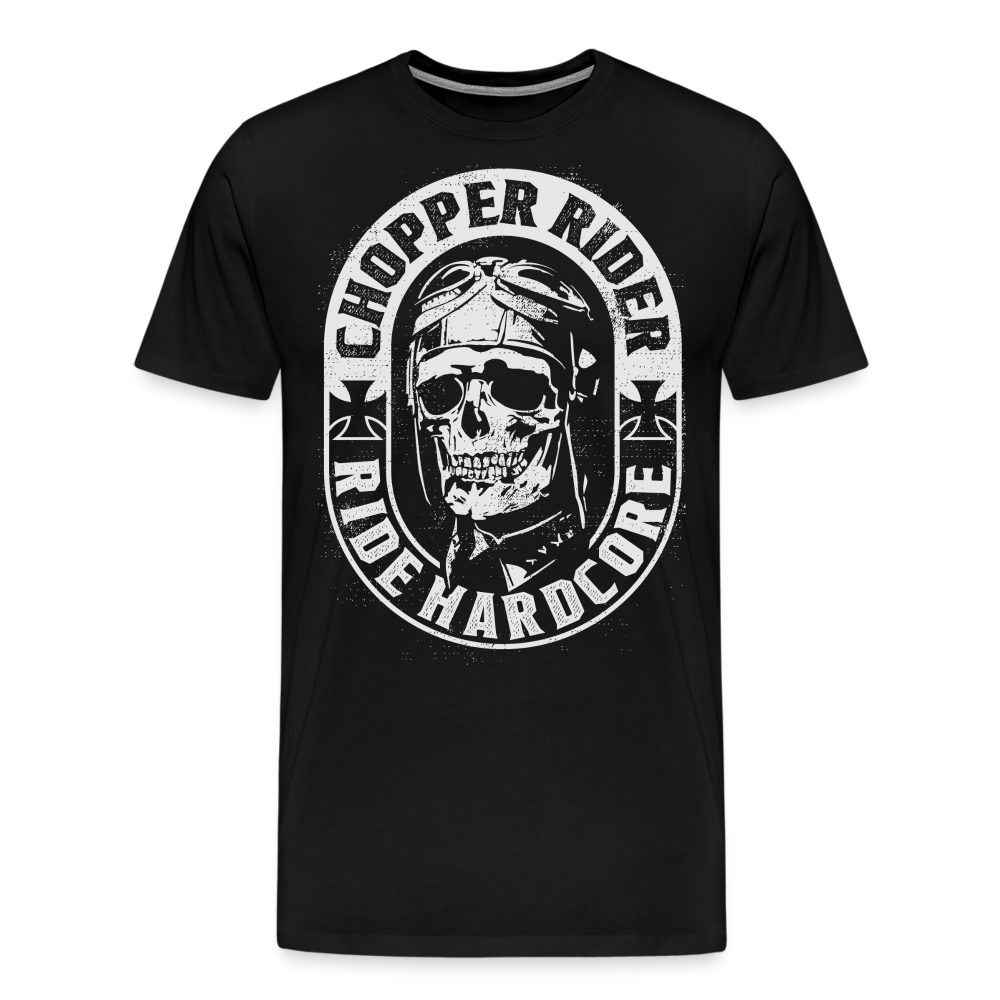 Chopper Rider Motorrad Biker Premium T-Shirt Herren - Schwarz