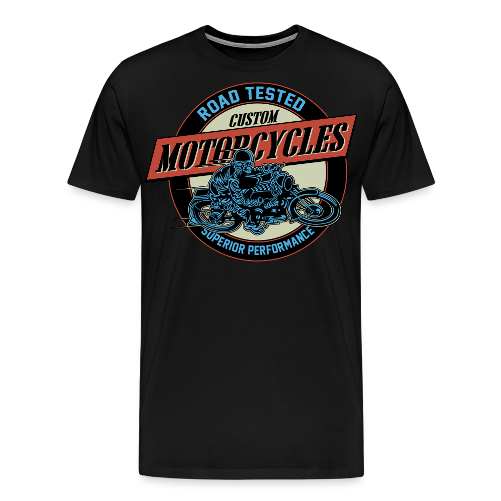 Motorcycles Road Tested Motorrad Biker Premium T-Shirt Herren - Schwarz