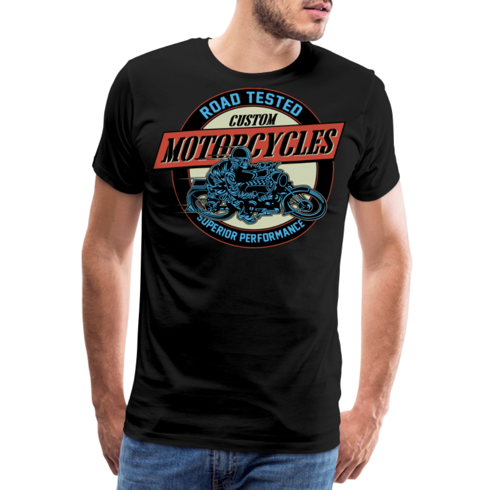 Motorcycles Road Tested Motorrad Biker Premium T-Shirt Herren - Schwarz