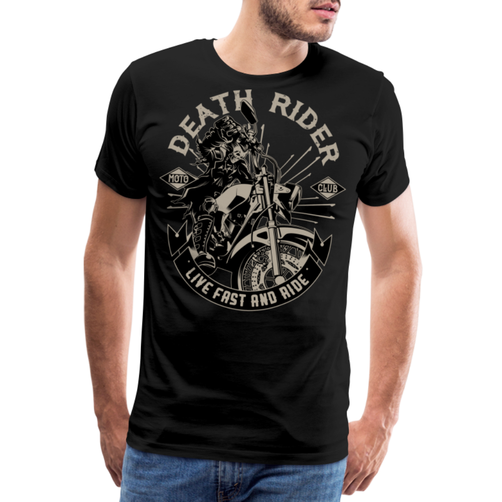 Death Rider Club Motorrad Biker Premium T-Shirt Herren - Schwarz