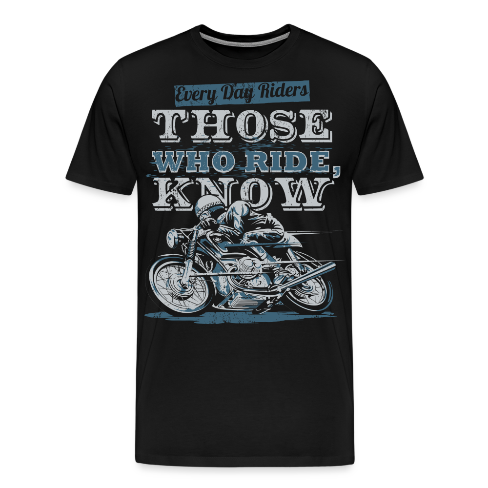 EDR Motorrad Biker Premium T-Shirt Herren - Schwarz