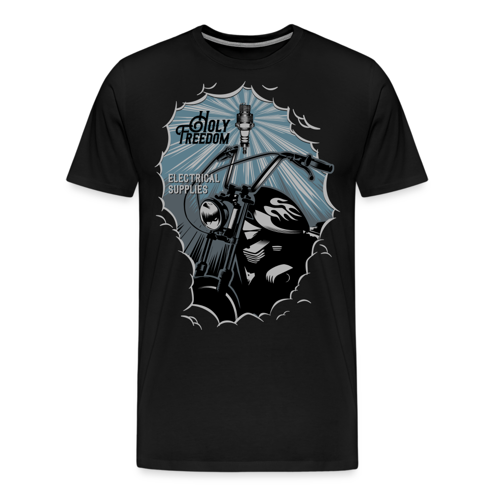 Holy Freedom Motorrad Biker Premium T-Shirt Herren - Schwarz