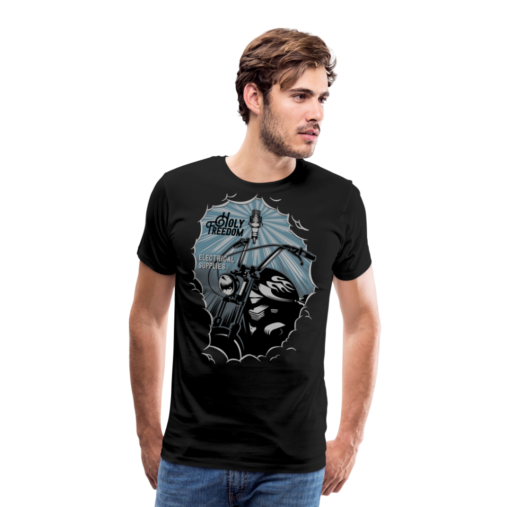 Holy Freedom Motorrad Biker Premium T-Shirt Herren - Schwarz
