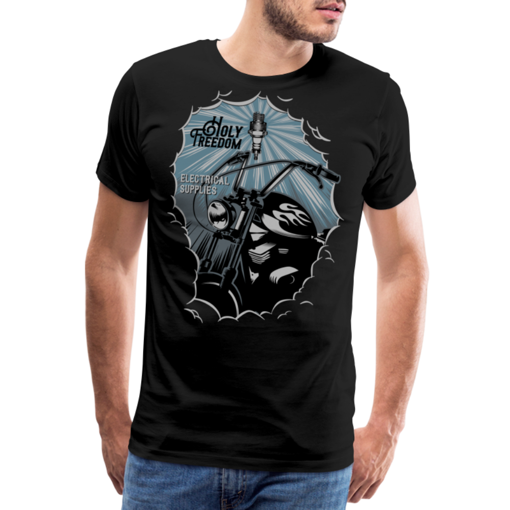Holy Freedom Motorrad Biker Premium T-Shirt Herren - Schwarz