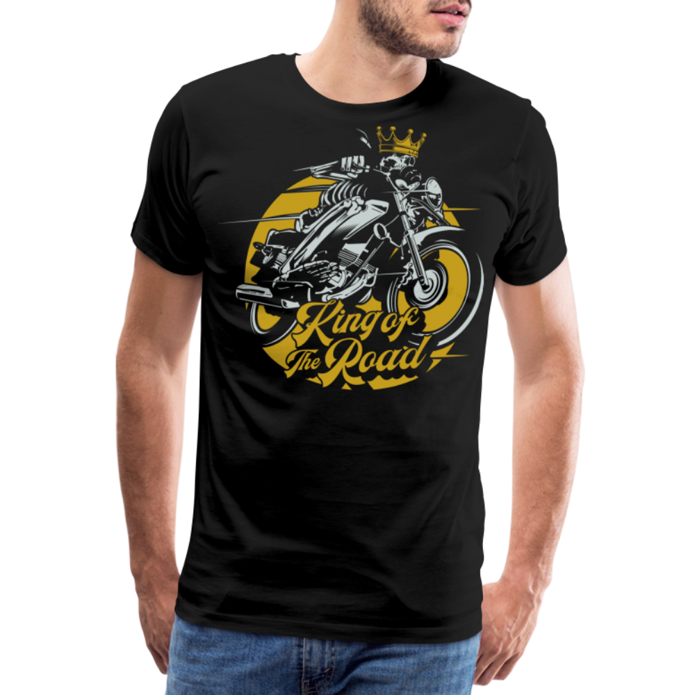 King of the Road Motorrad Biker Premium T-Shirt Herren - Schwarz