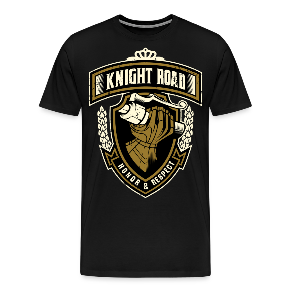 Knight Road Motorrad Biker Premium T-Shirt Herren - Schwarz