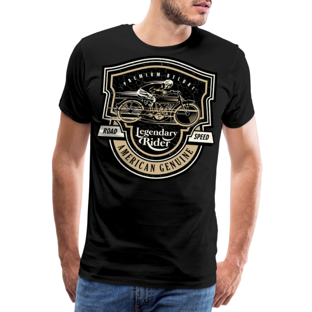 Legendary Rider Motorrad Biker Premium T-Shirt Herren - Schwarz