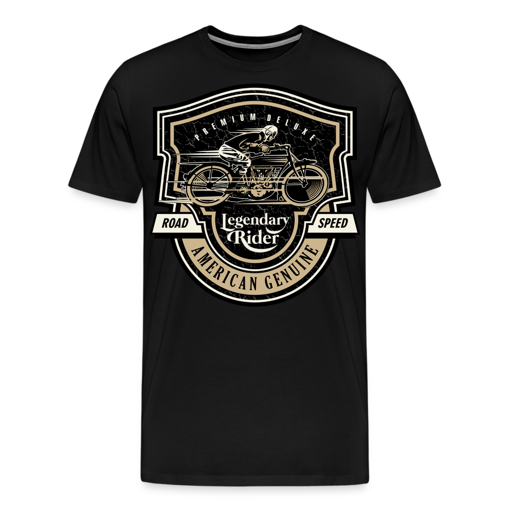 Legendary Rider Motorrad Biker Premium T-Shirt Herren - Schwarz