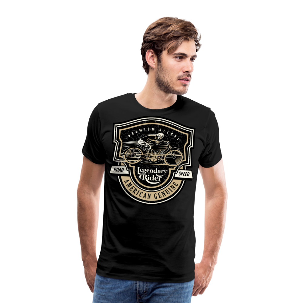 Legendary Rider Motorrad Biker Premium T-Shirt Herren - Schwarz