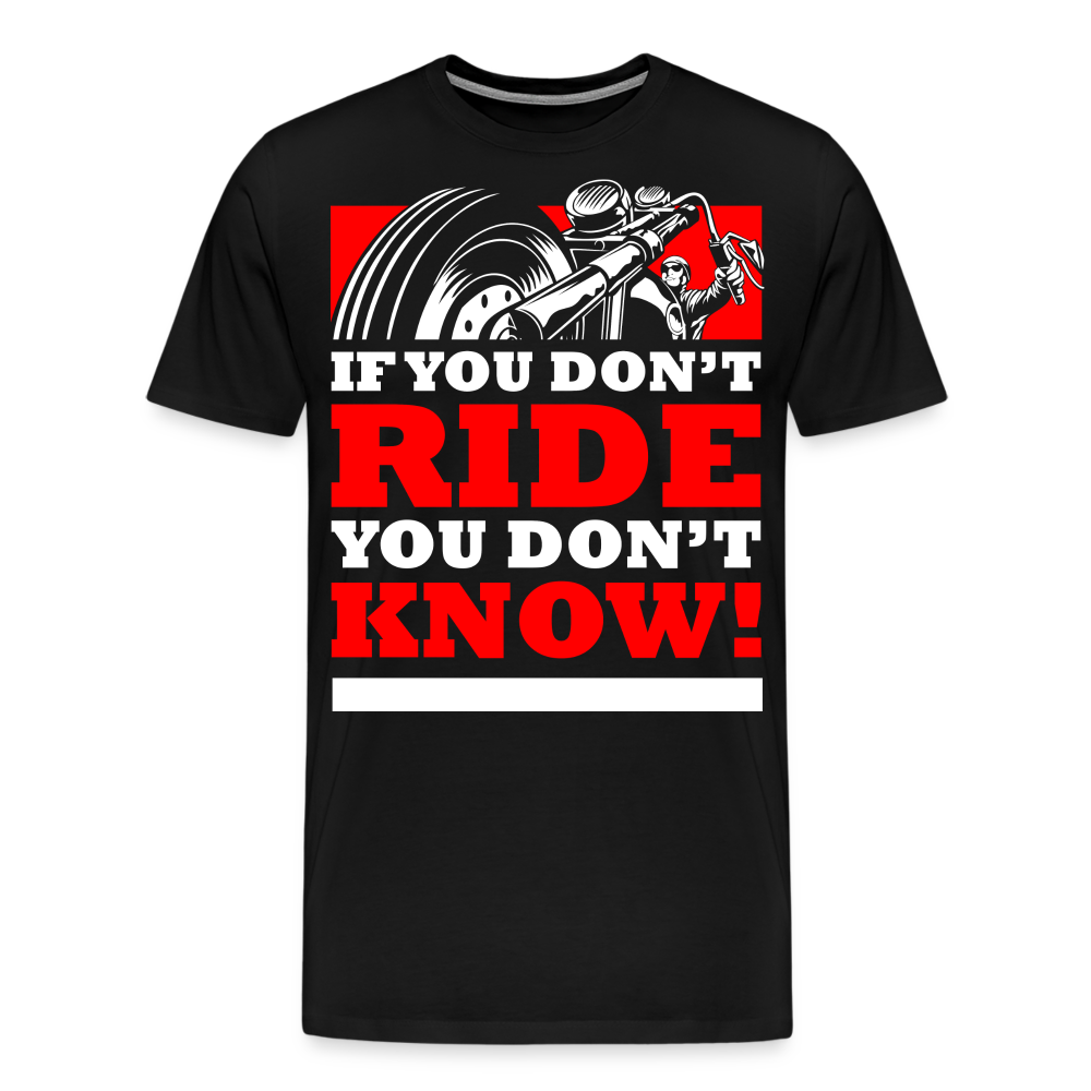 Ride Motorrad Biker Premium T-Shirt Herren - Schwarz