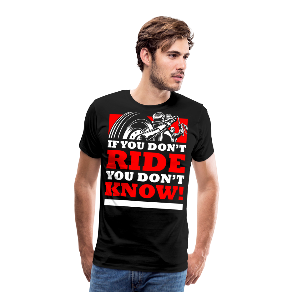 Ride Motorrad Biker Premium T-Shirt Herren - Schwarz