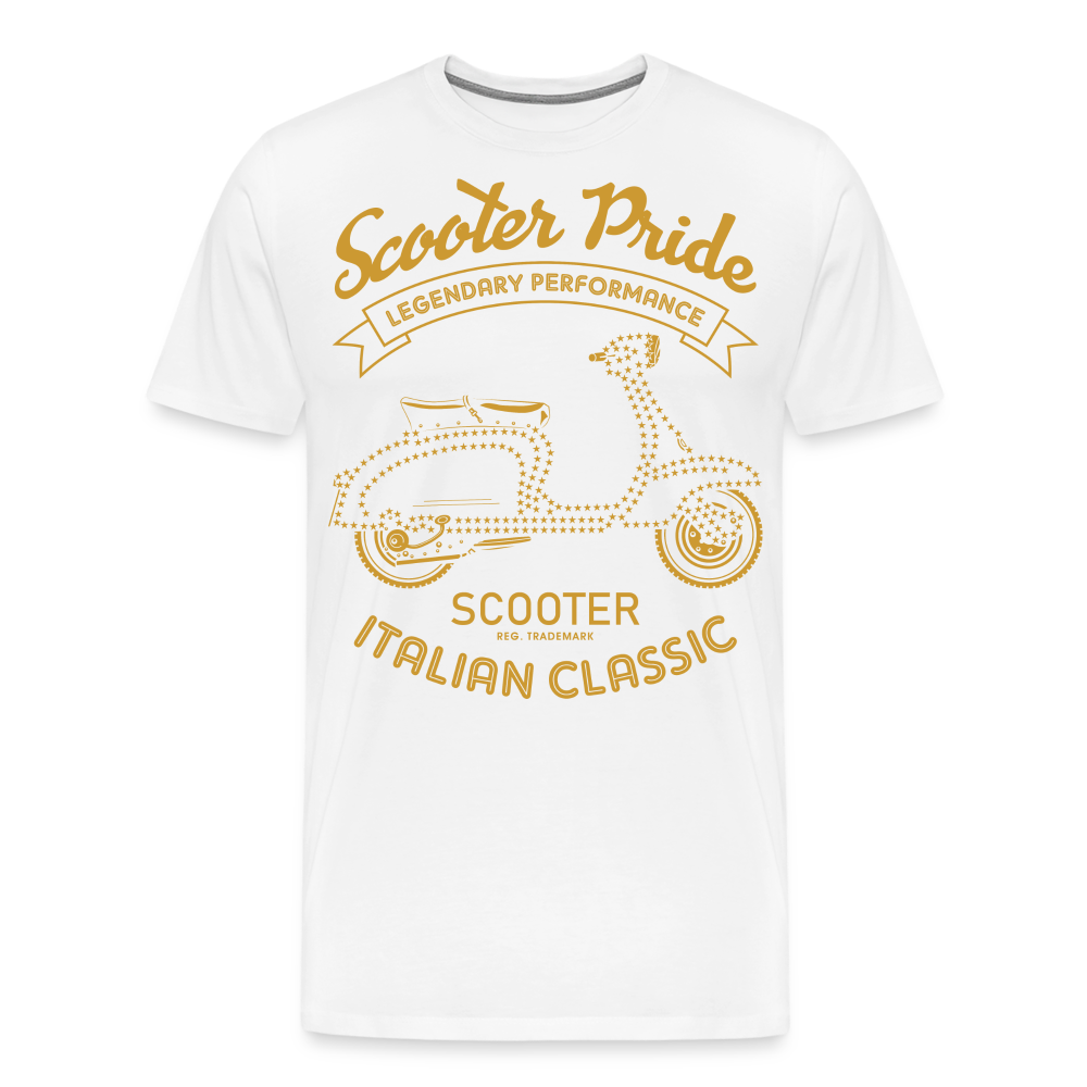 Scooter Pride Motorrad Biker Premium T-Shirt Herren - Weiß