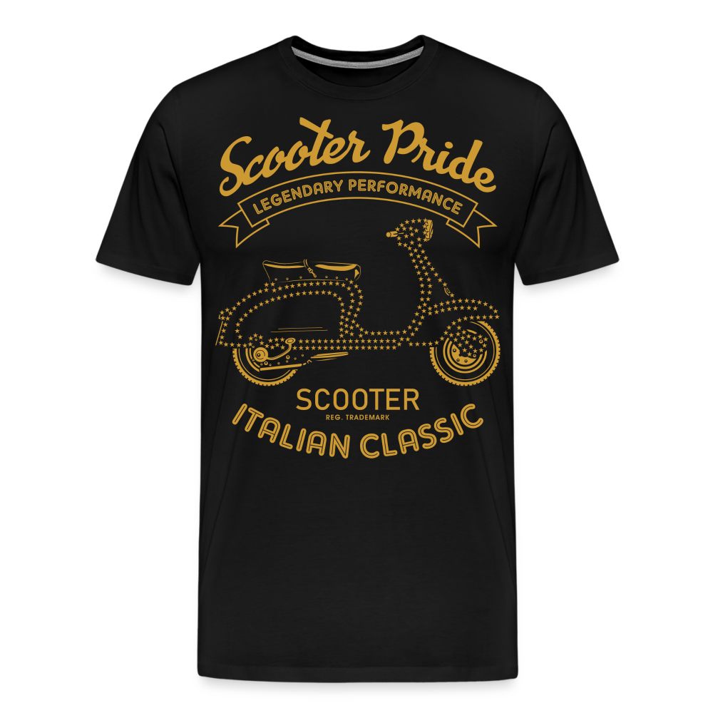 Scooter Pride Motorrad Biker Premium T-Shirt Herren - Schwarz