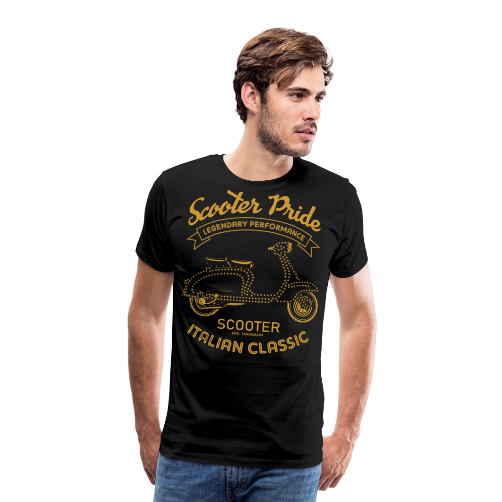 Scooter Pride Motorrad Biker Premium T-Shirt Herren - Schwarz