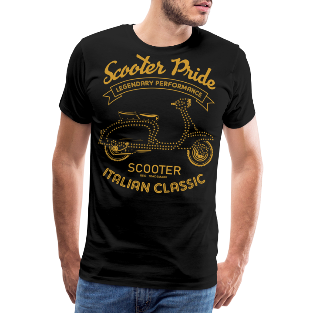 Scooter Pride Motorrad Biker Premium T-Shirt Herren - Schwarz