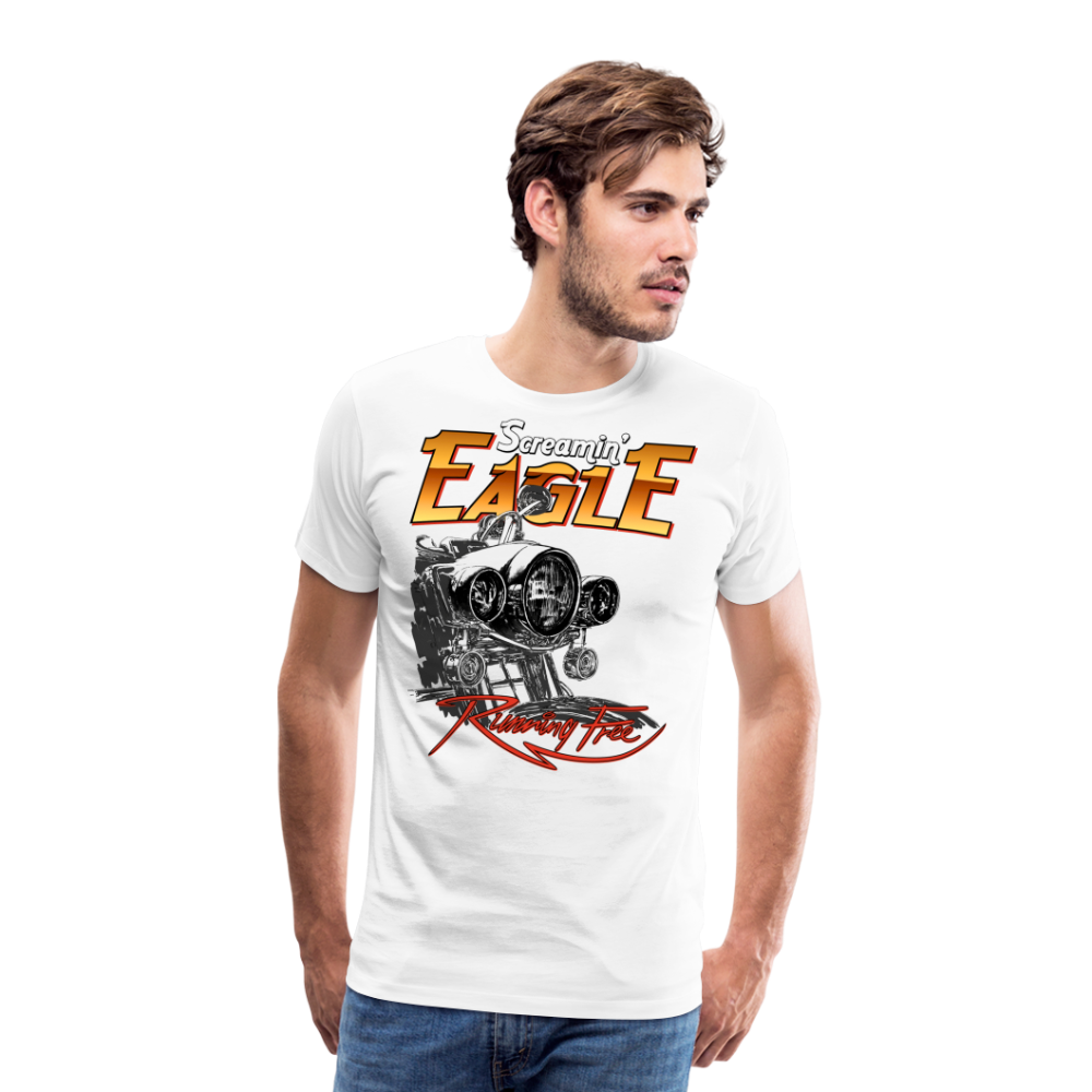 Eagle Motorrad Biker Premium T-Shirt Herren - Weiß