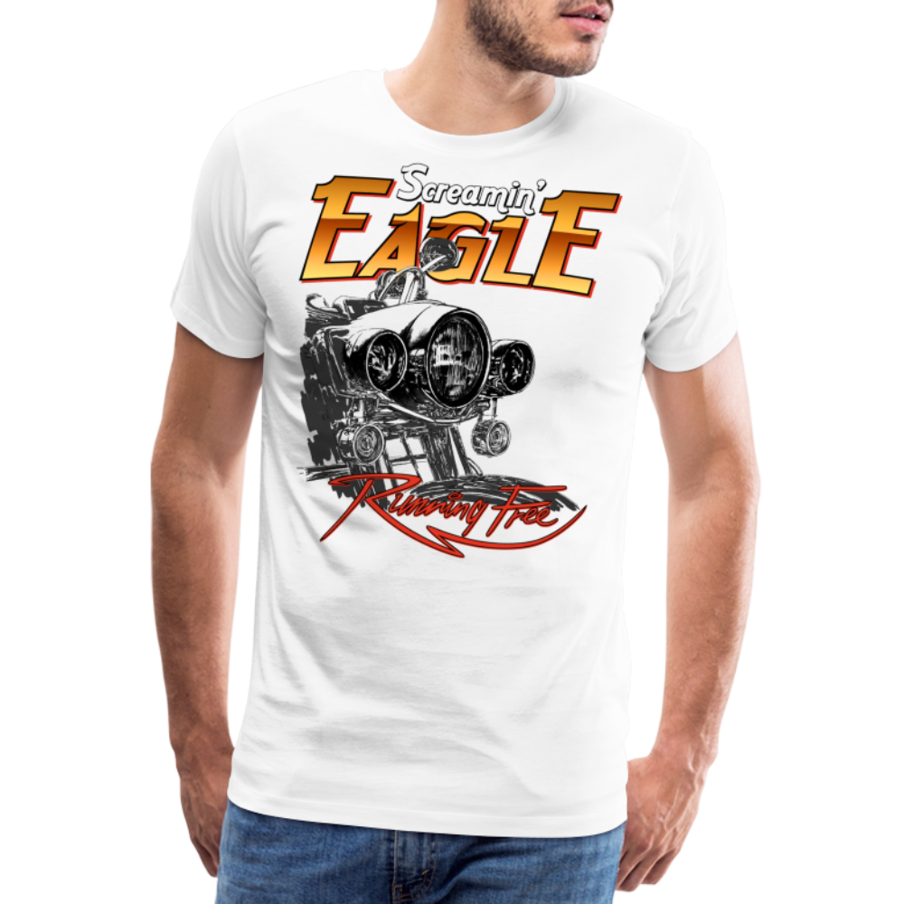 Eagle Motorrad Biker Premium T-Shirt Herren - Weiß