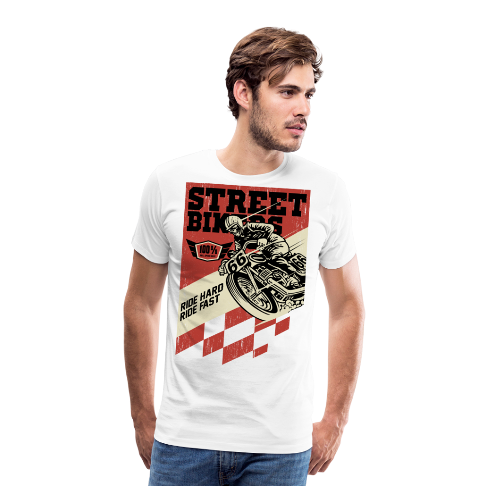 Street Bikers Motorrad Biker Premium T-Shirt Herren - Weiß