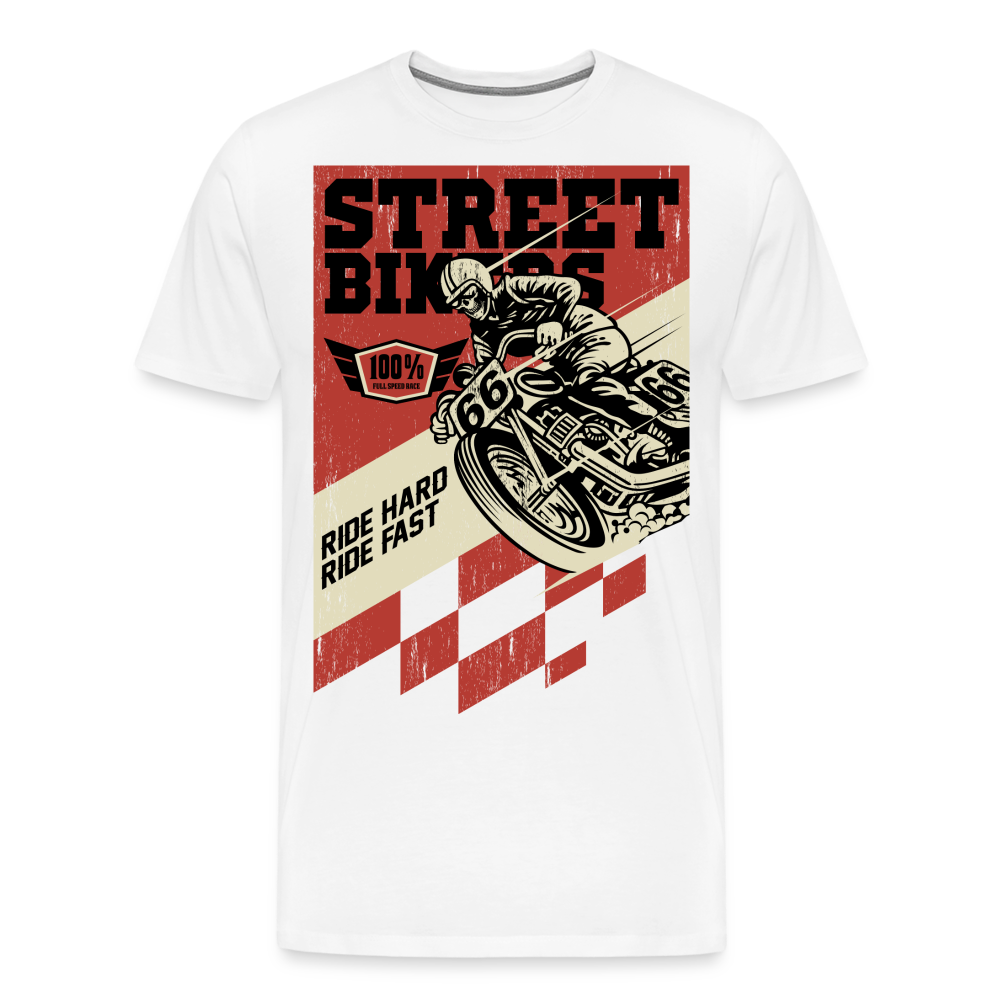 Street Bikers Motorrad Biker Premium T-Shirt Herren - Weiß