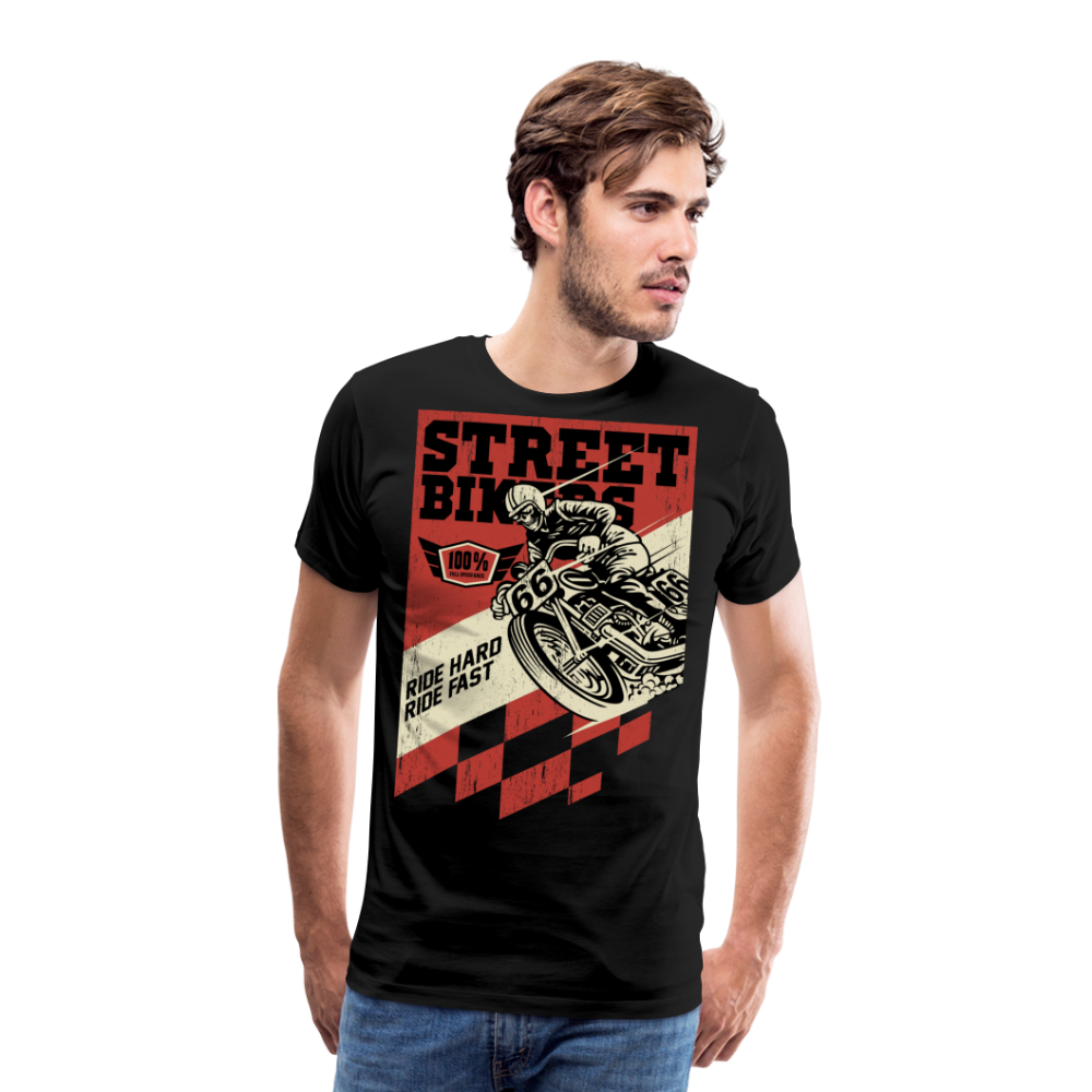 Street Bikers Motorrad Biker Premium T-Shirt Herren - Schwarz