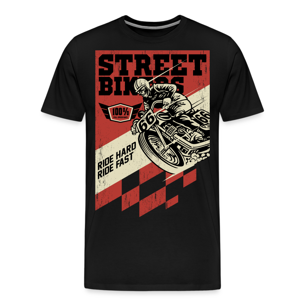 Street Bikers Motorrad Biker Premium T-Shirt Herren - Schwarz