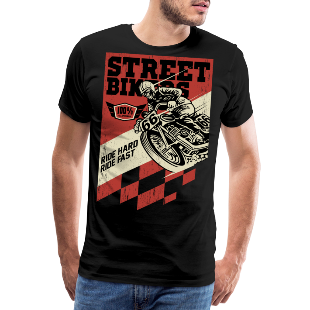 Street Bikers Motorrad Biker Premium T-Shirt Herren - Schwarz
