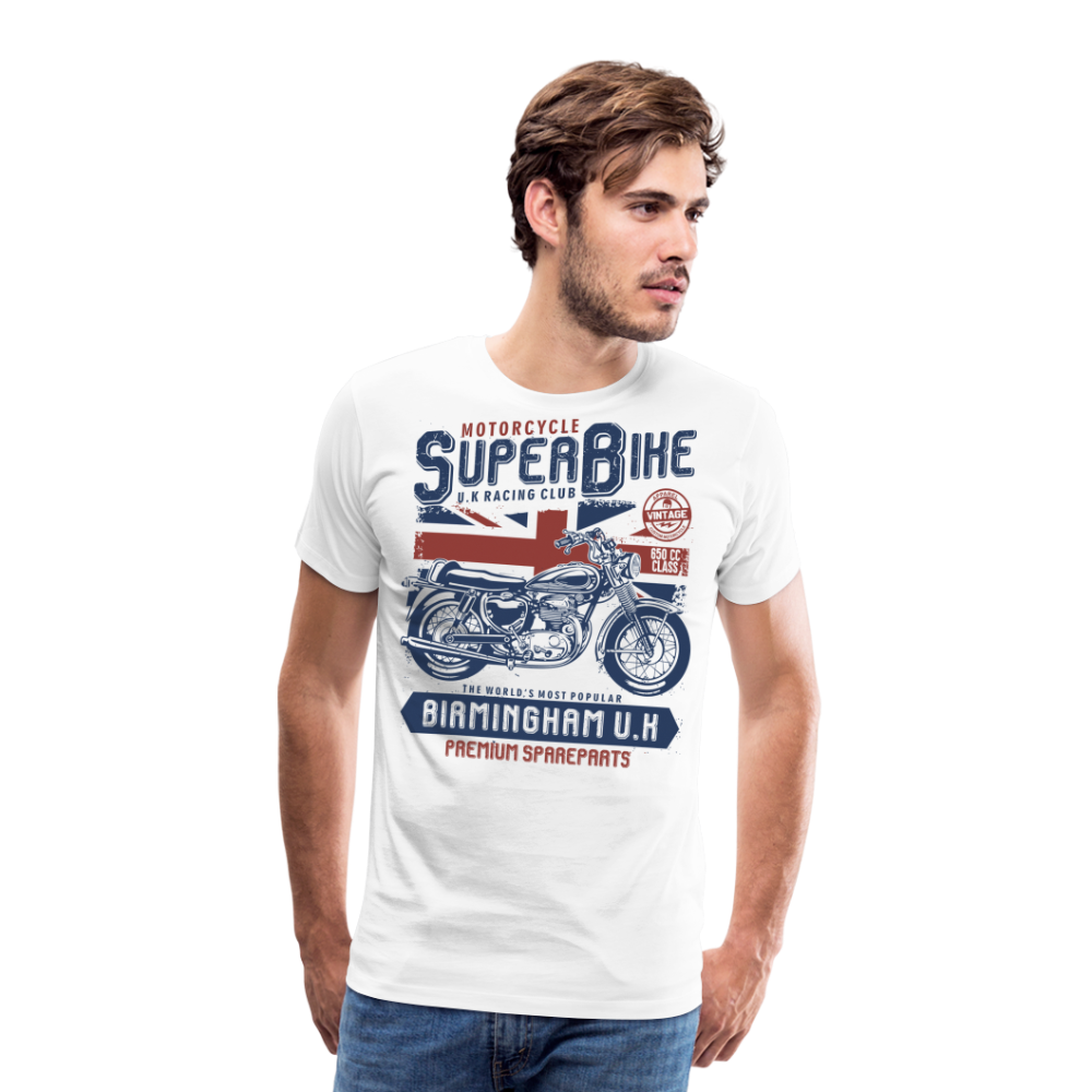Super Bike Motorrad Biker Premium T-Shirt Herren - Weiß
