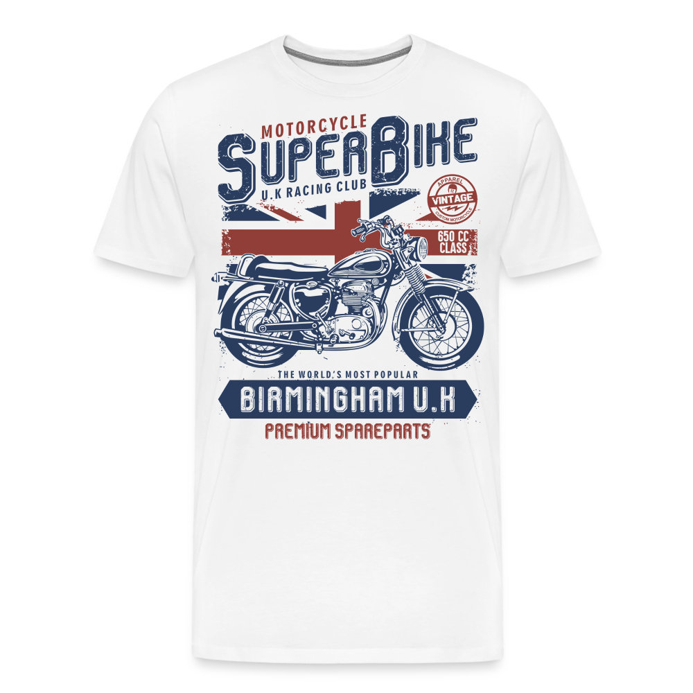 Super Bike Motorrad Biker Premium T-Shirt Herren - Weiß