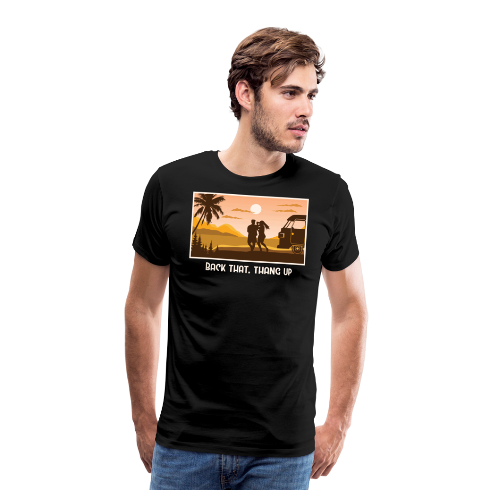 Back That, Thang Up Camping Vanlife Premium T-Shirt Herren - Schwarz