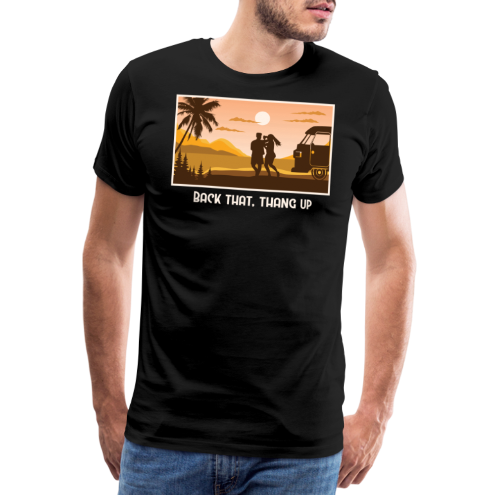 Back That, Thang Up Camping Vanlife Premium T-Shirt Herren - Schwarz