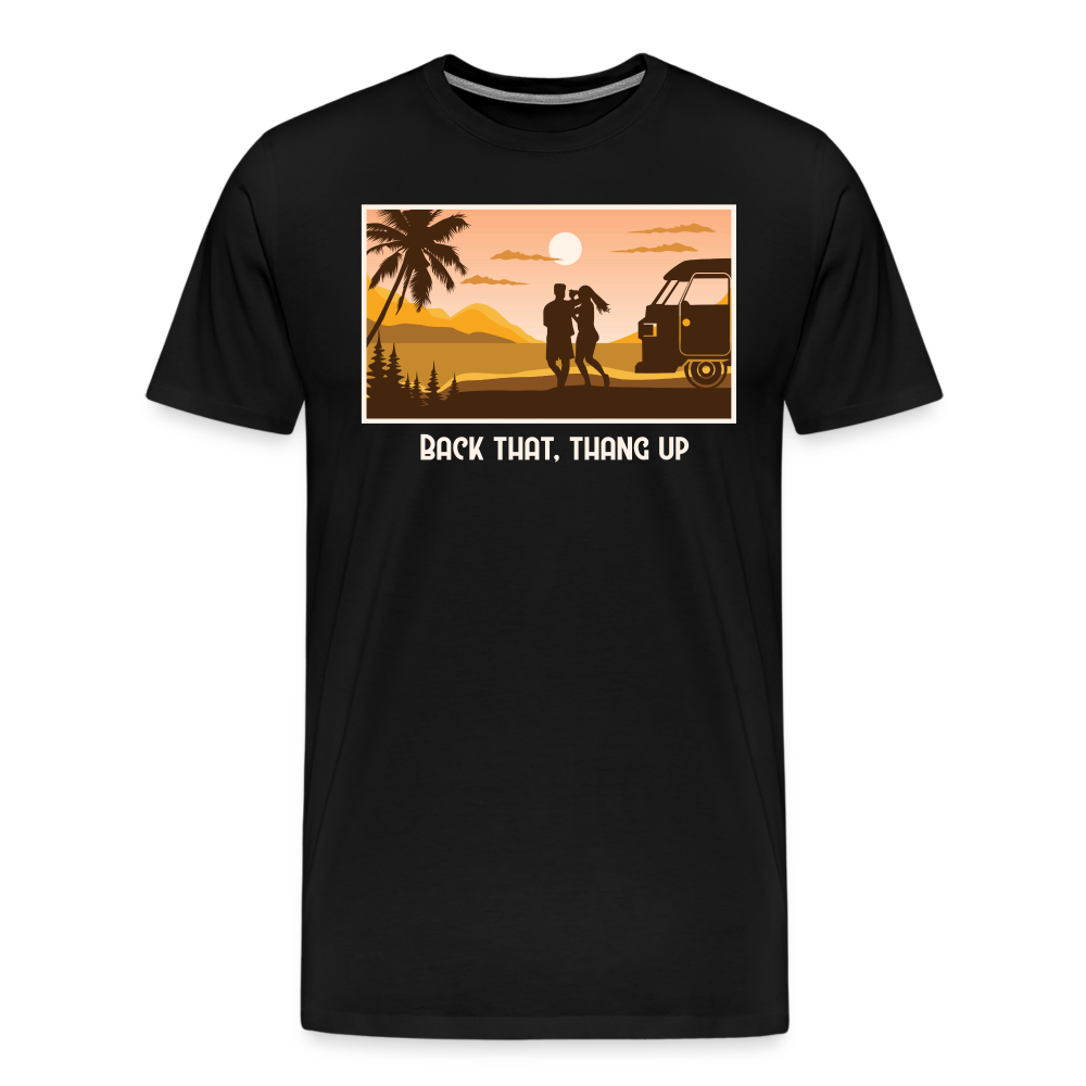 Back That, Thang Up Camping Vanlife Premium T-Shirt Herren - Schwarz
