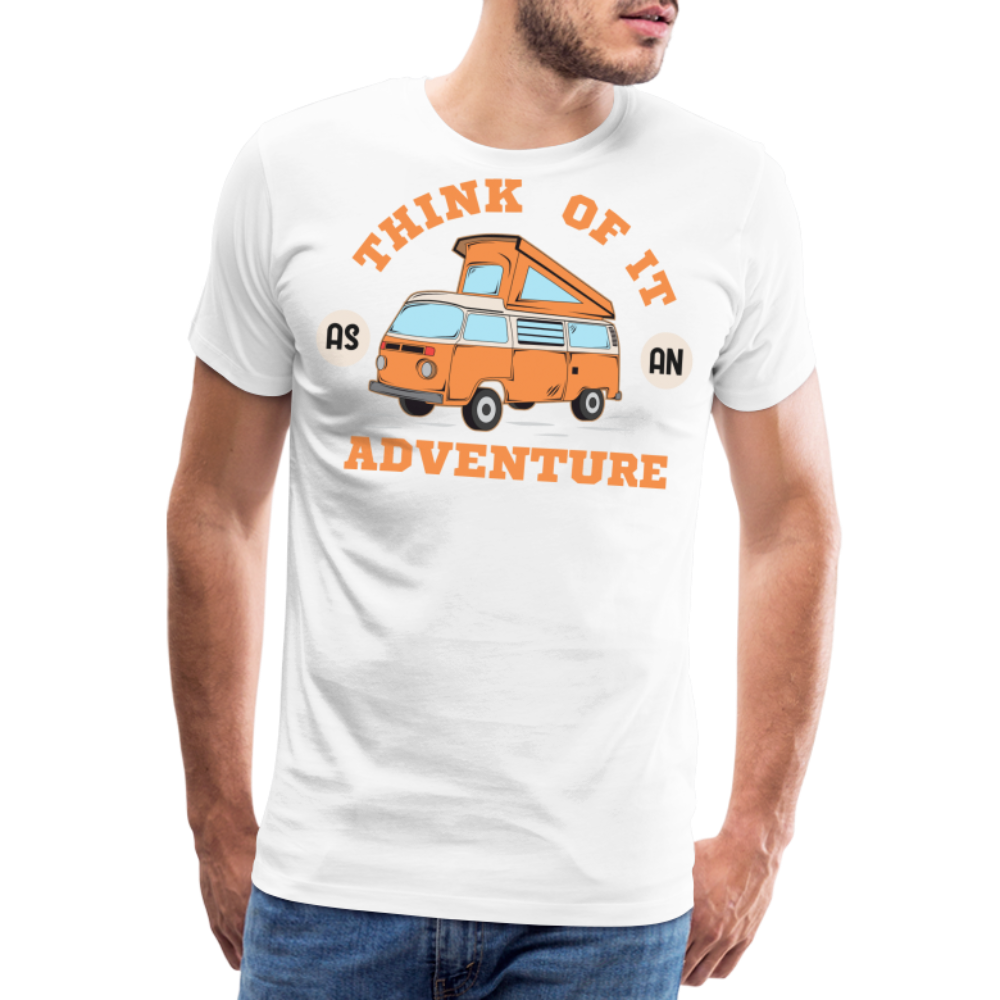 Think of it as an Adventure Camping Vanlife Premium T-Shirt Herren - Weiß