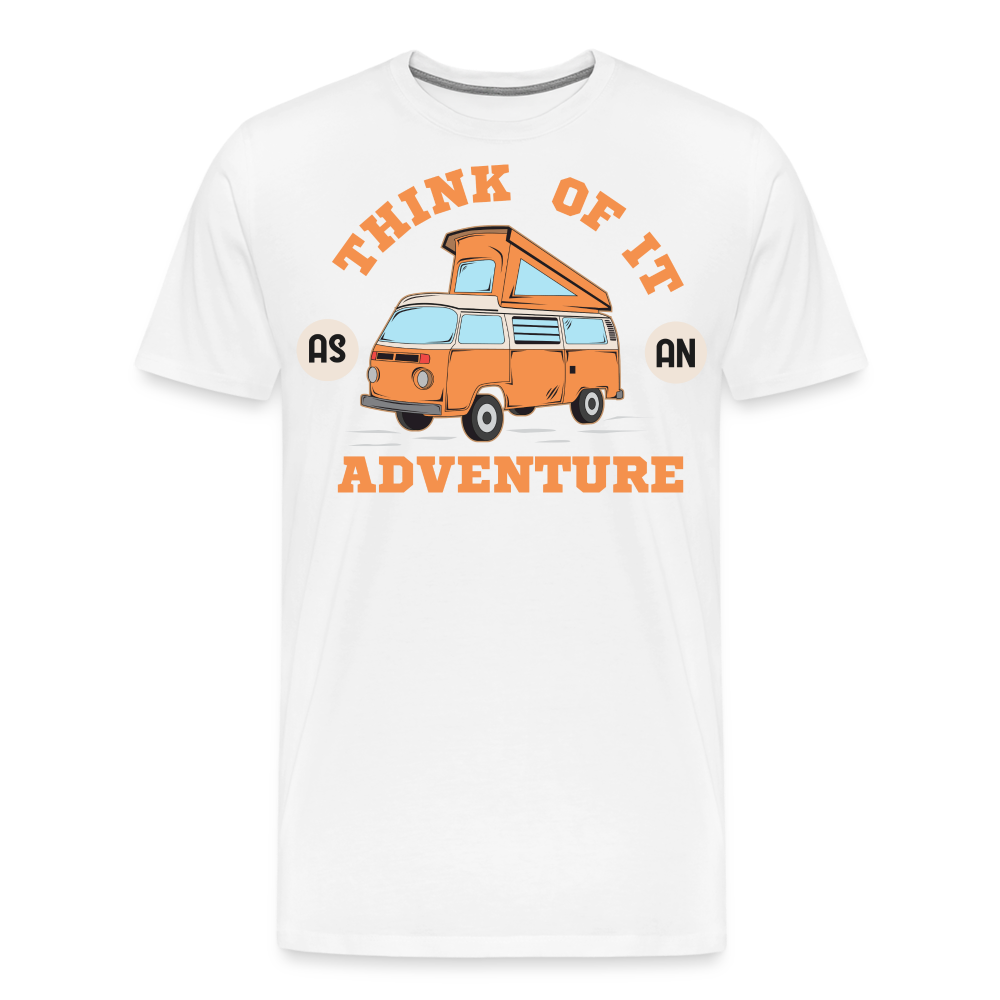 Think of it as an Adventure Camping Vanlife Premium T-Shirt Herren - Weiß