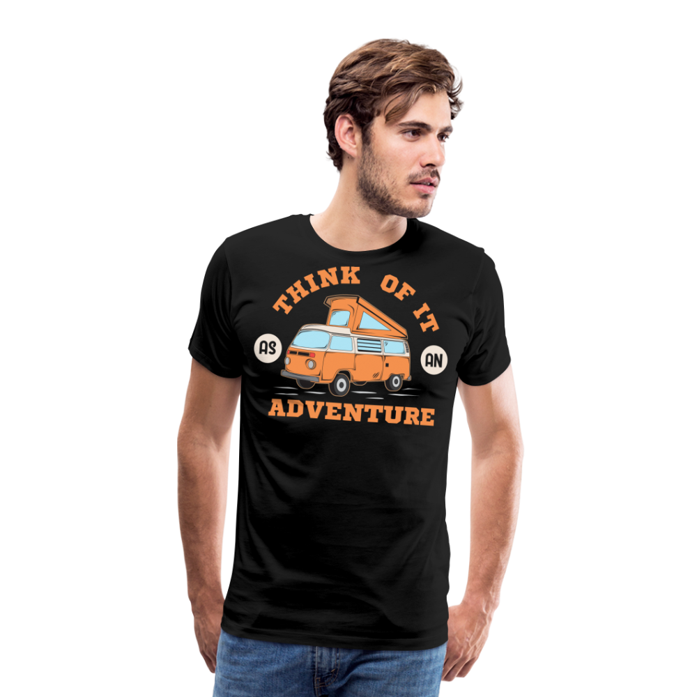 Think of it as an Adventure Camping Vanlife Premium T-Shirt Herren - Schwarz