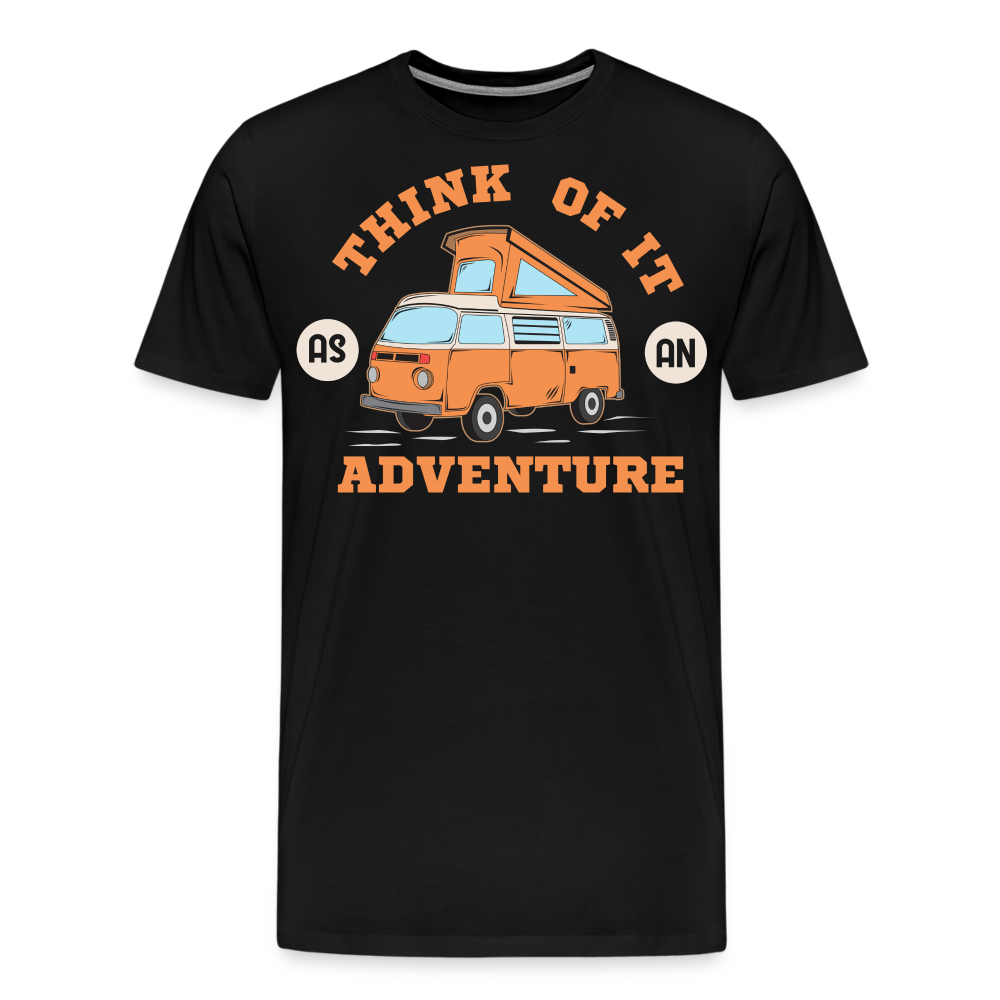 Think of it as an Adventure Camping Vanlife Premium T-Shirt Herren - Schwarz