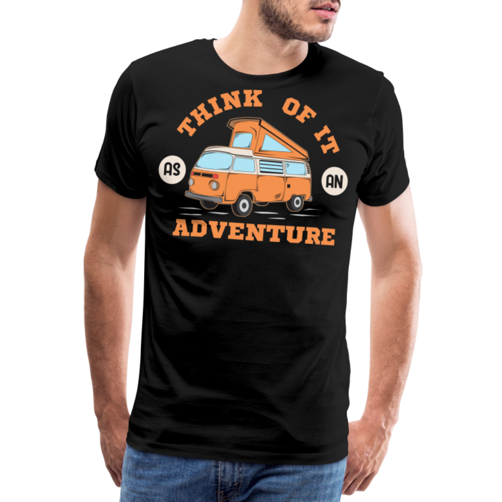 Think of it as an Adventure Camping Vanlife Premium T-Shirt Herren - Schwarz