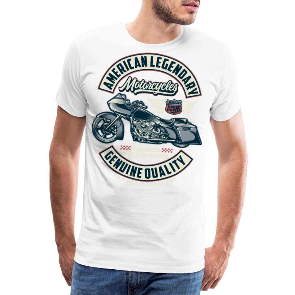 American Legendary Vintage Retro Premium T-Shirt Herren - Weiß