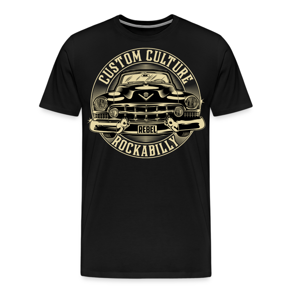 CUSTOM CULTURE Vintage Retro Premium T-Shirt Herren - Schwarz