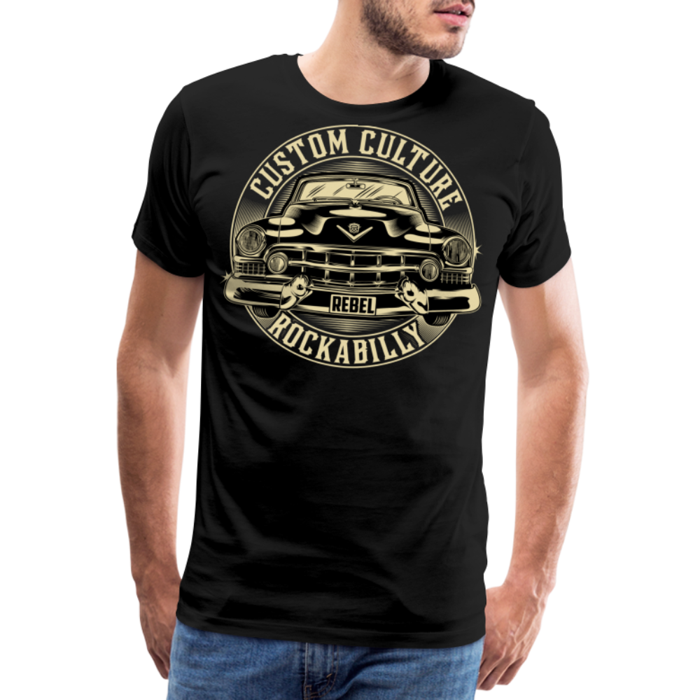 CUSTOM CULTURE Vintage Retro Premium T-Shirt Herren - Schwarz