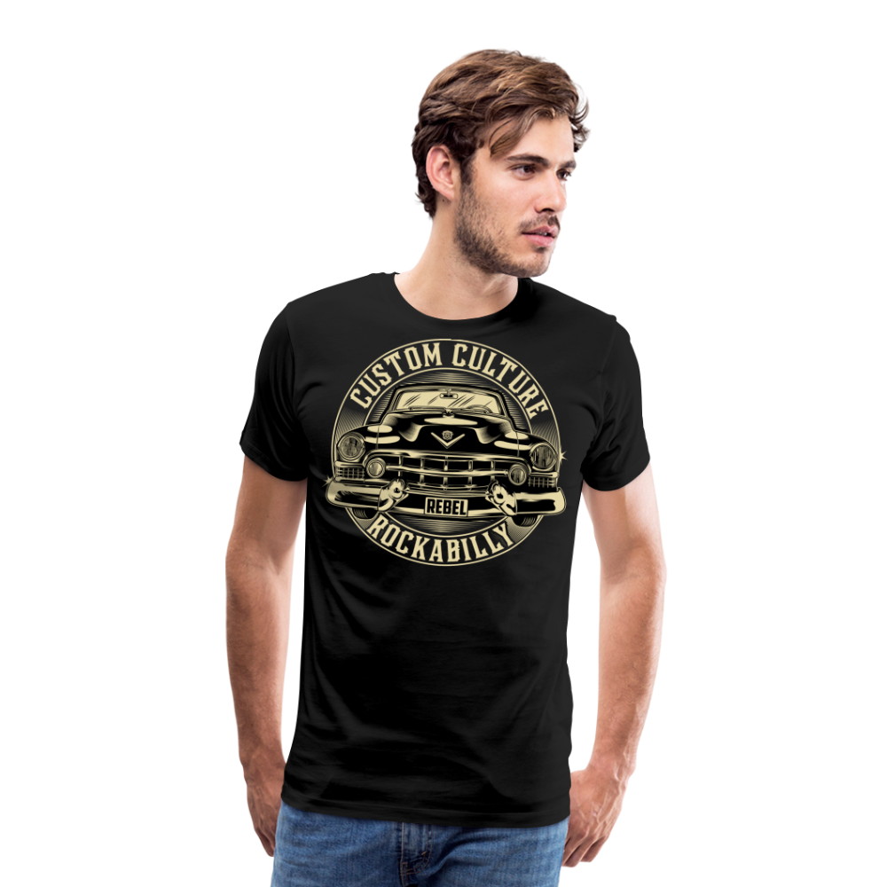 CUSTOM CULTURE Vintage Retro Premium T-Shirt Herren - Schwarz