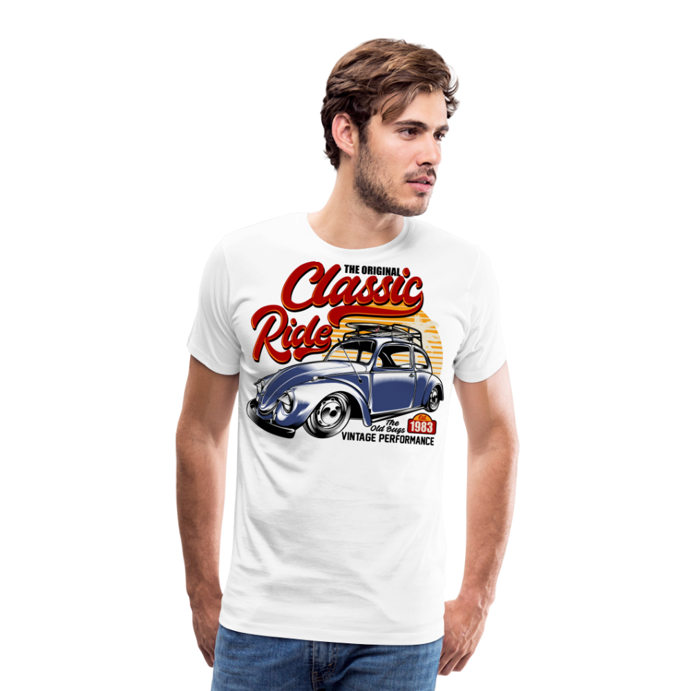 Classic Ride Vintage Retro Premium T-Shirt Herren - Weiß