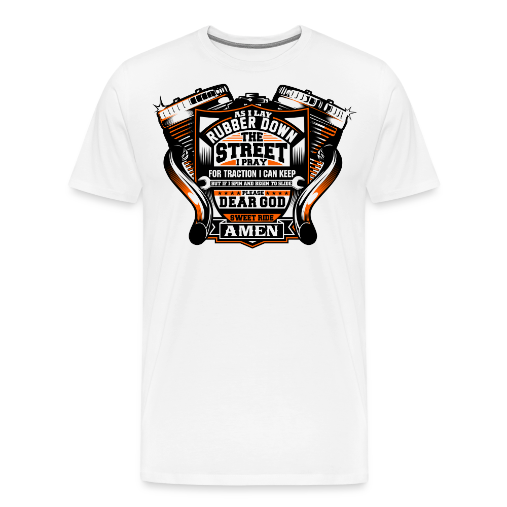 SWEET RIDE Vintage Retro Premium T-Shirt Herren - Weiß