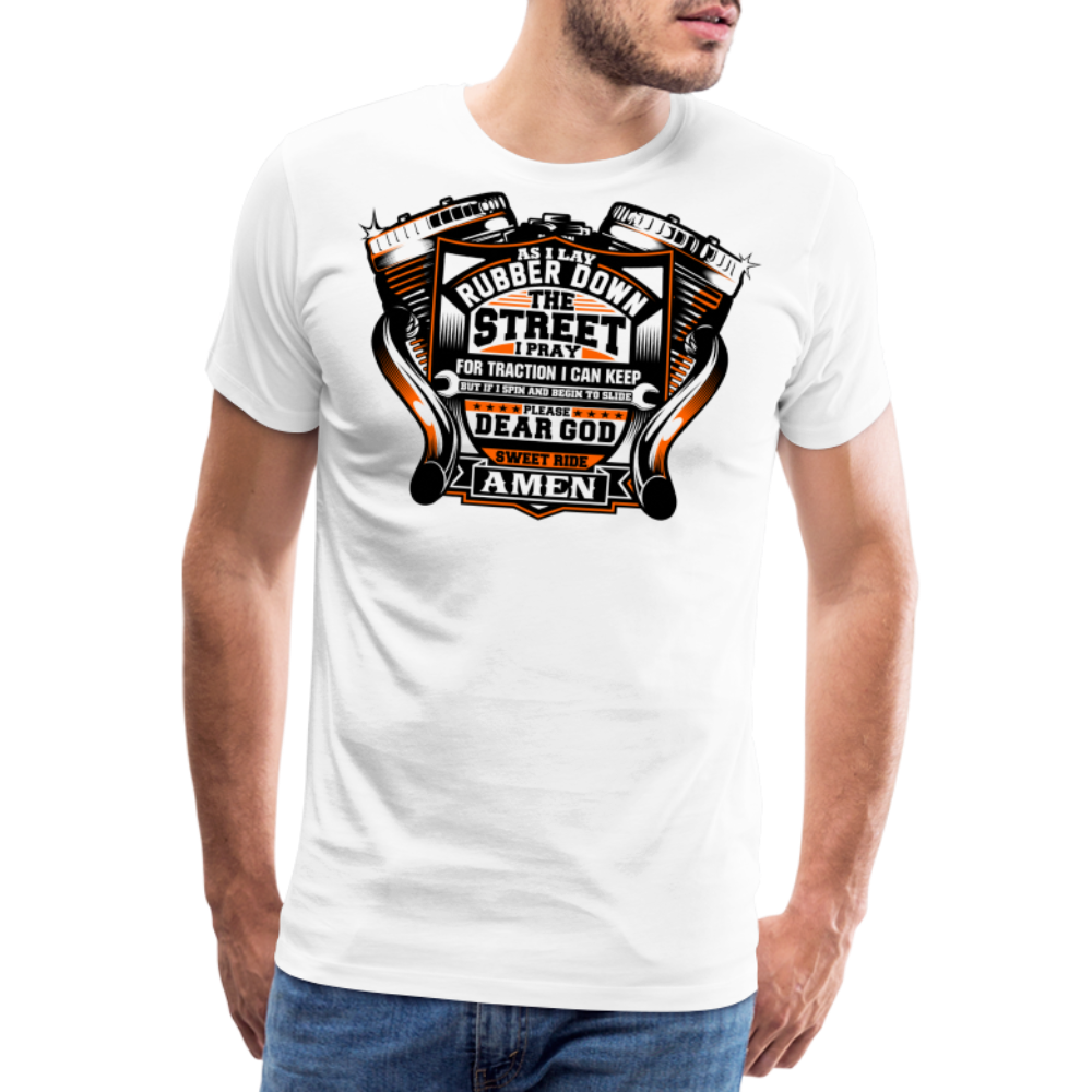 SWEET RIDE Vintage Retro Premium T-Shirt Herren - Weiß