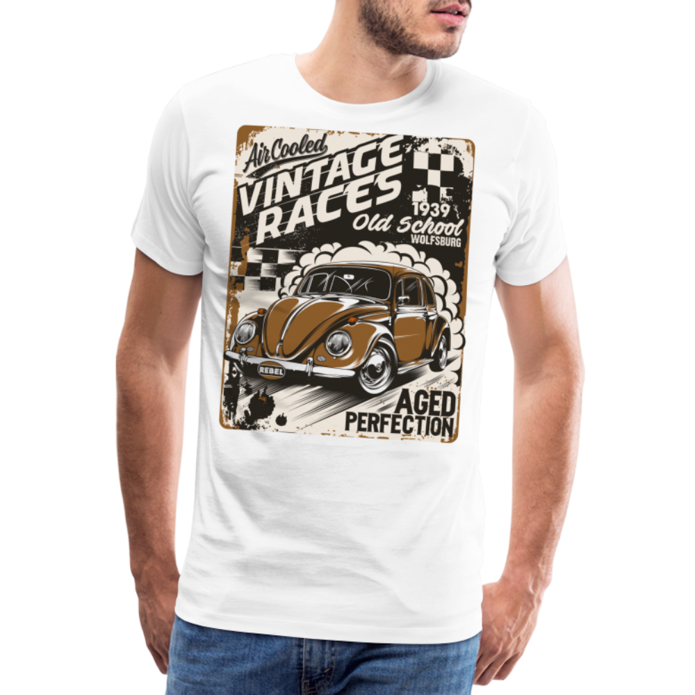 Vintage Race 2 Vintage Retro Premium T-Shirt Herren - Weiß