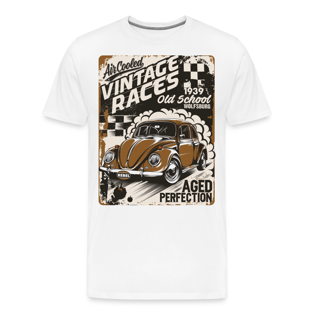 Vintage Race 2 Vintage Retro Premium T-Shirt Herren - Weiß